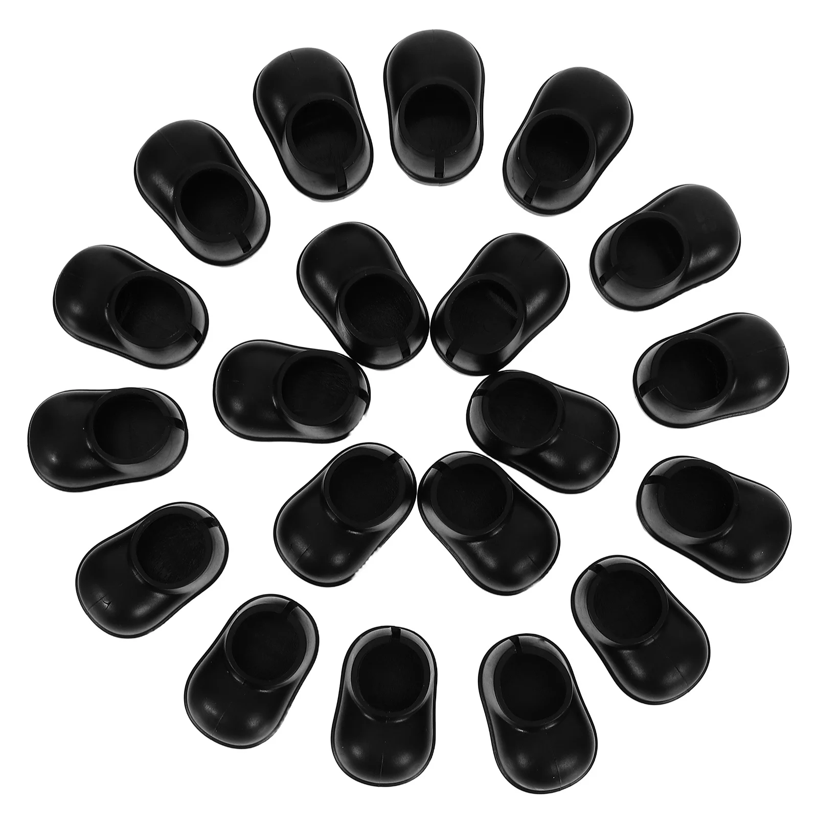 10pcs Rain Boots For 17 Cm Miniature Shoes Dress Up Accessories Plastic Mini Boot For Dollhouse Playtime Decor