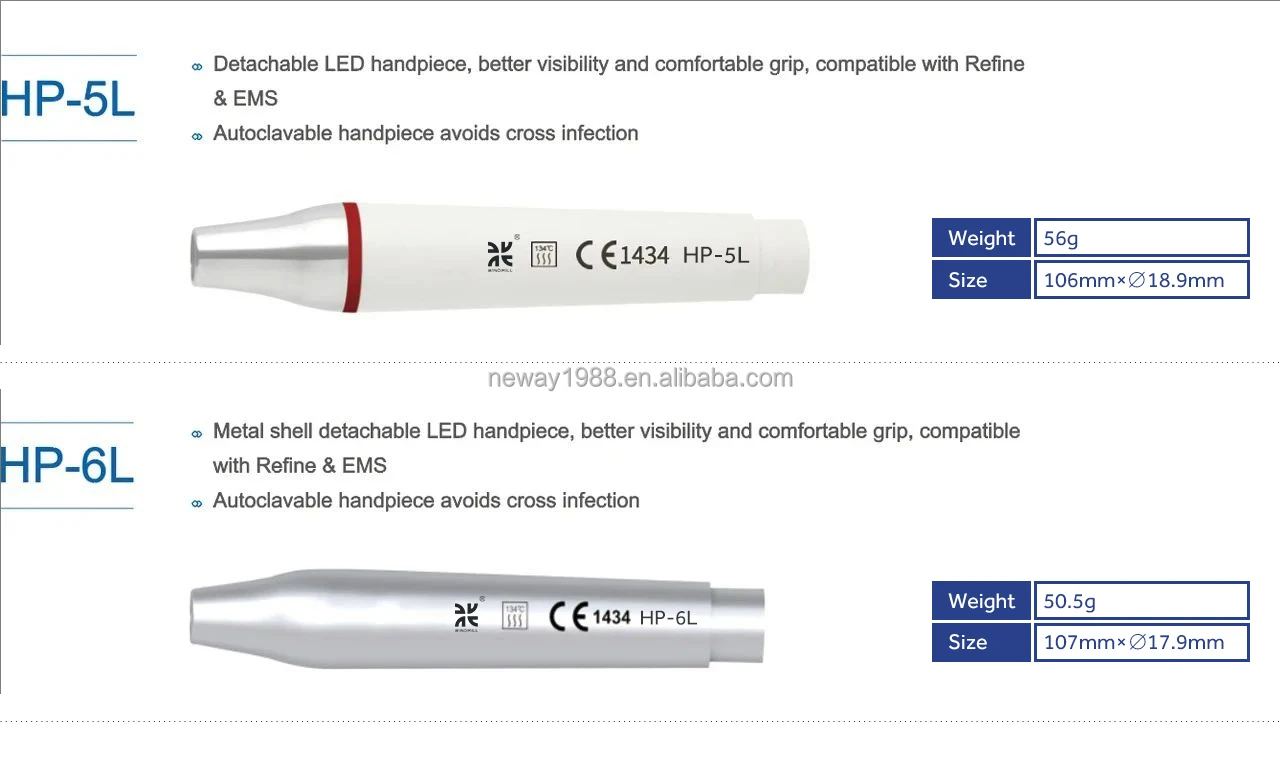 LED  Handpiece  Detachable  ultrasonic handpiece HP-5L with light for clinic