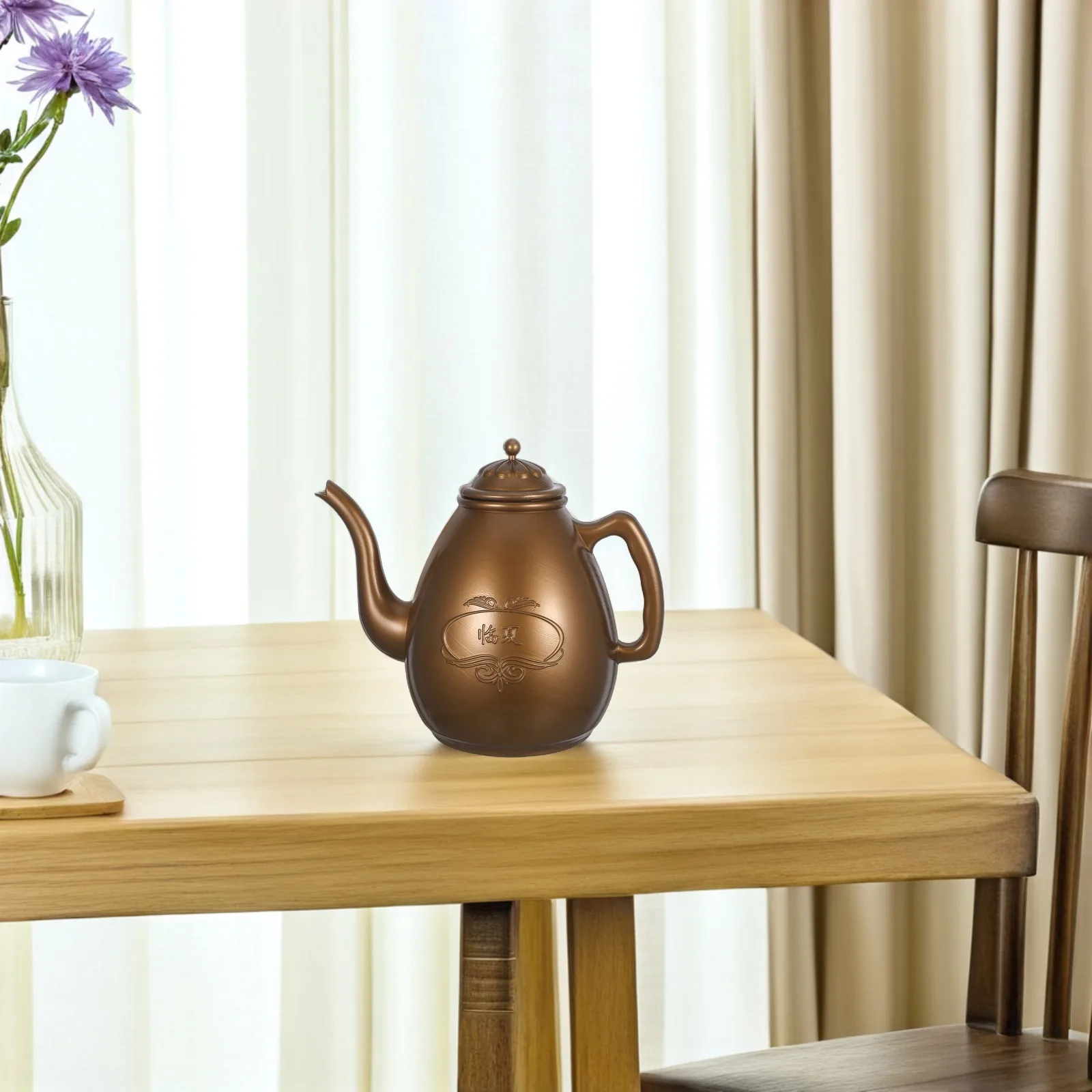 

Plastic Soup Pot Teapot Small Portable Mini Reusable Cartoon Long Handle Heat Resistance Kitchen Bar Use Tea