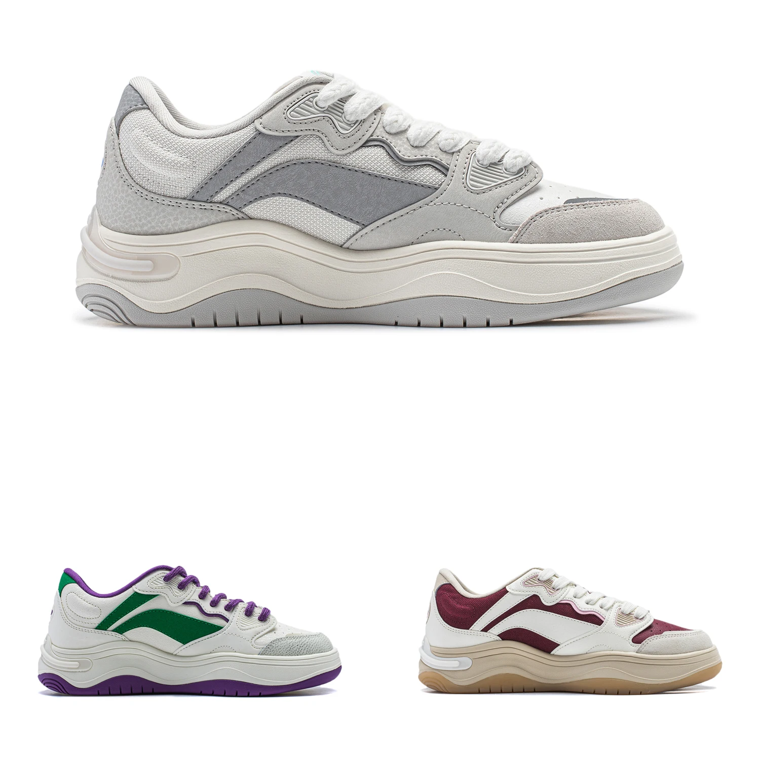 Li-Ning-sneakers à coussin confortable pour femmes, chaussures de style de vie classique FUTURE FLOW, chaussures de sport de loisirs rétro, baskets