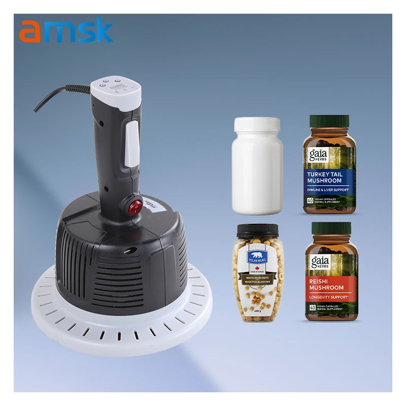 400A/400C Big Diameter Household for Glass Jar Plastic Bottles Cans Sealing Electromagnetic Manual Induction Sealing Machine