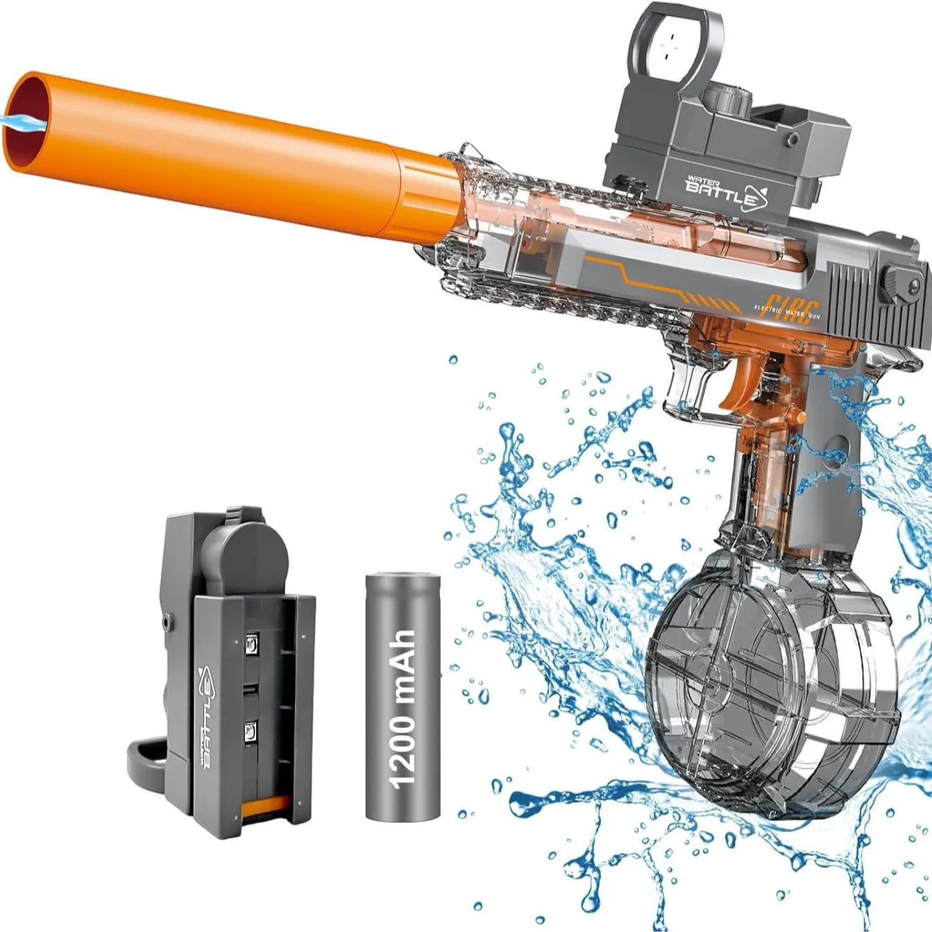 

Summer Toys Desert Eagle Water Gun Full Automatic Electric Shooting Water Gun Toy Children Outdoor Beach Fight Toy Boy Girl Gift