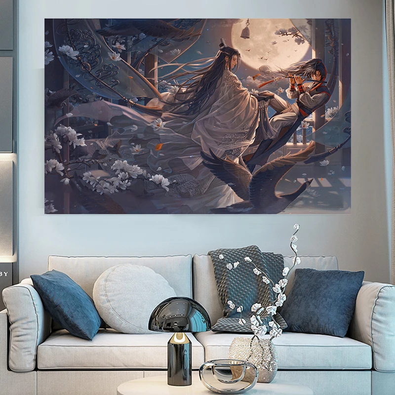 Mo Dao Zu Shi Anime Poster Canvas Painting, Bedroom Wall Art Decoration, Room Decor, Home Decor