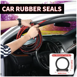 1-5m Car Dashboard Sealing Strip Universal Auto Sticker Rubber Seals Noise Insulation Car Door Hood Seal Strip Car Accessories