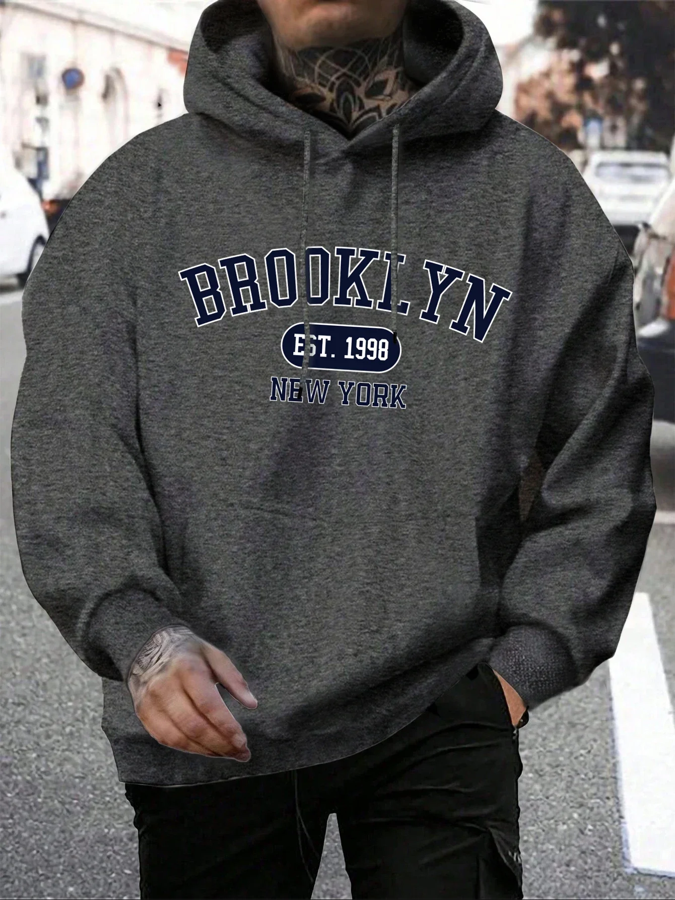 Sudadera con capucha holgada c - Street Fashion Of New York reseña y precio