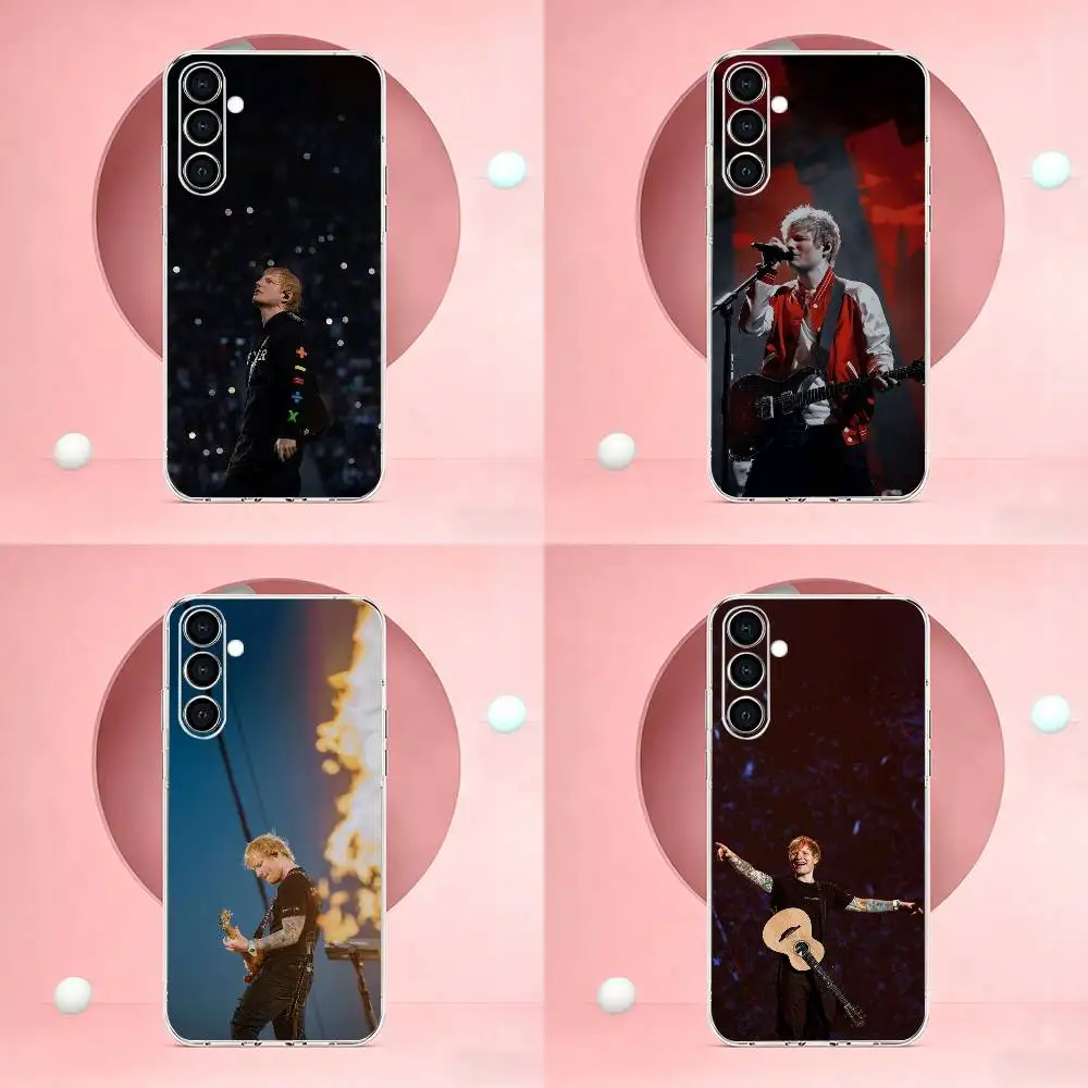 The Mathematics Tour E-Ed Sheeran Phone Case Transparent Soft case Silicone For Samsung A73,A72,A71,A70,A53,A52,A51