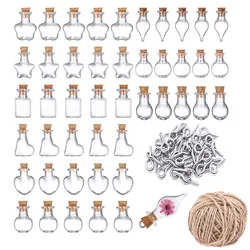 10Pcs Mini Glazen Flessen Lege Sample Potjes Mini Kurk Glazen Flesjes Wedding Diy Mini Drift Fles Willen Fles Parfum fles