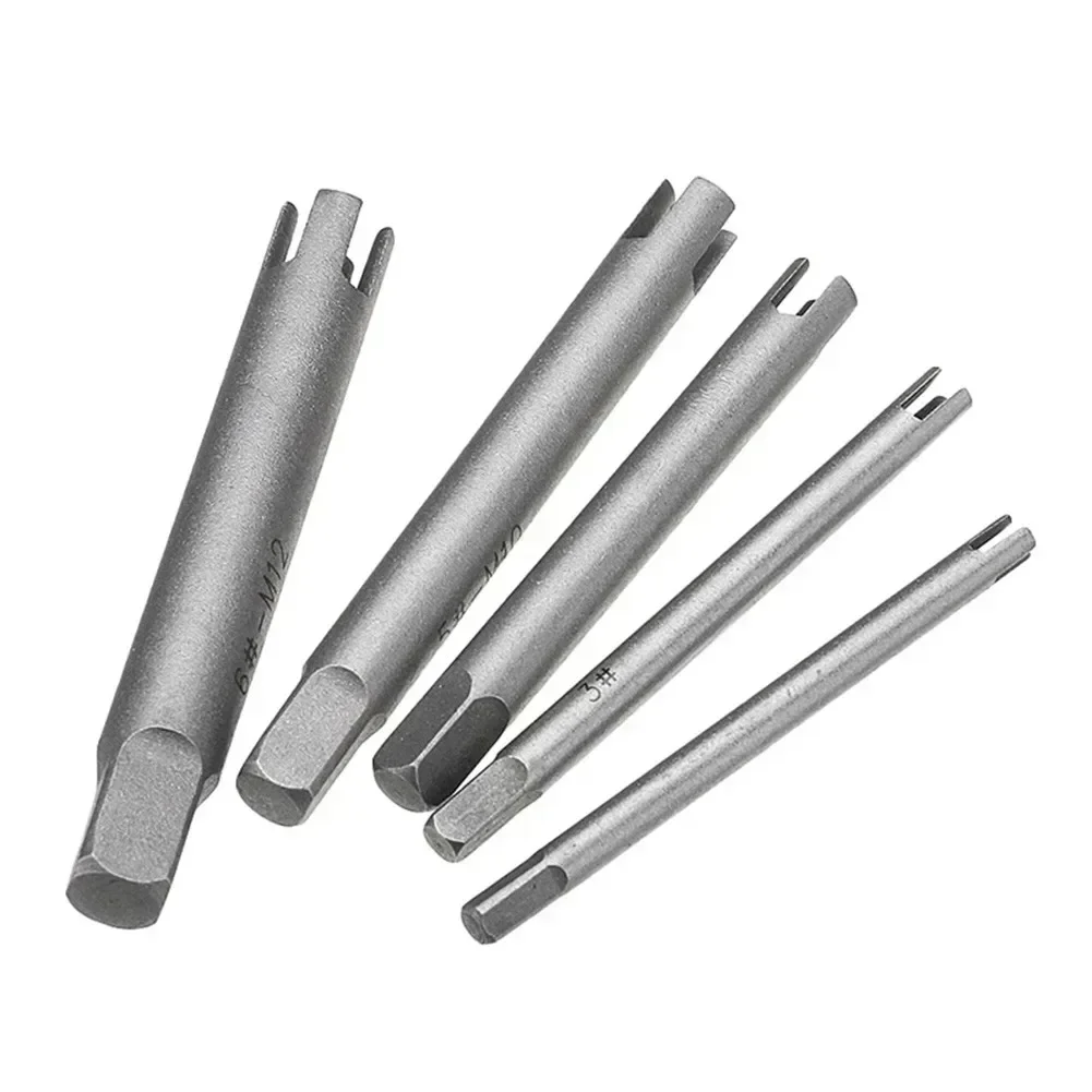 M3-M12 Screw Tap Extractor Steel Broken Head Taps Remover Stripped Screw Tap Extractor Set Screw Remover Tools Drill Bits