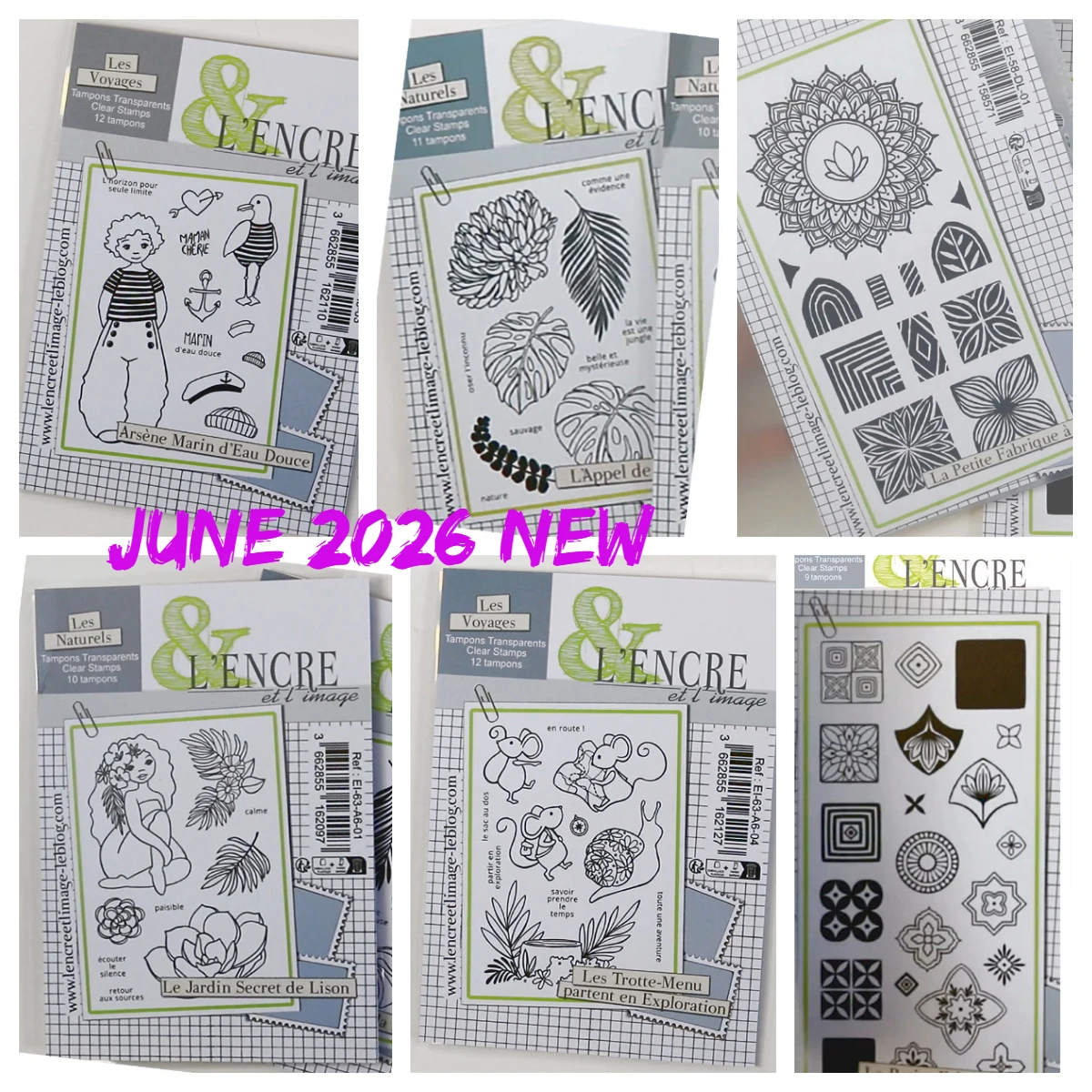 New in June 2026 Les Petits Délices Stamps Stencils DIY Diary Scrapbooking Silicone Craft Maman Engraving Making Greeting Card
