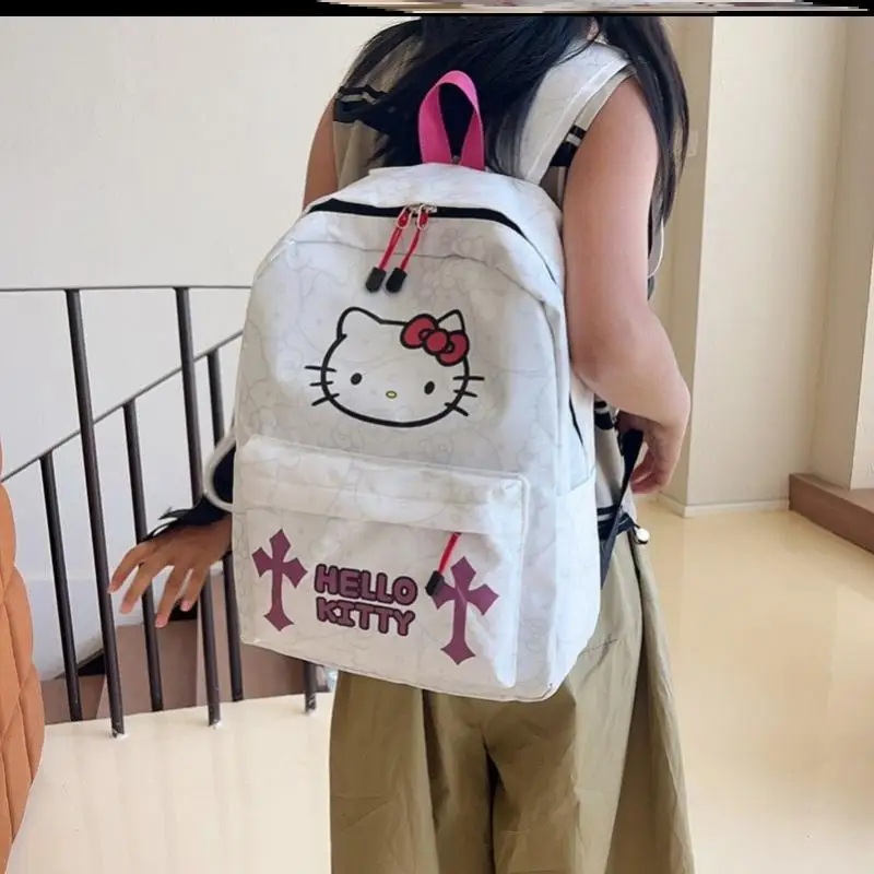 

Hellokittys Sanrios Child Backpack New Bag Girl Student Large Capacity One Shoulder Handbag Printing One Shoulder Handbag
