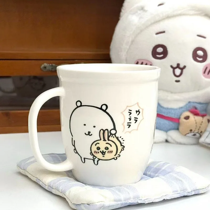Anime Chiikawa Joke Bear Ceramic Mug Gift Box Thickened Large Capacity Coffee Tea Cup Smooth Surface Drinkware Home Office Daily - view 6