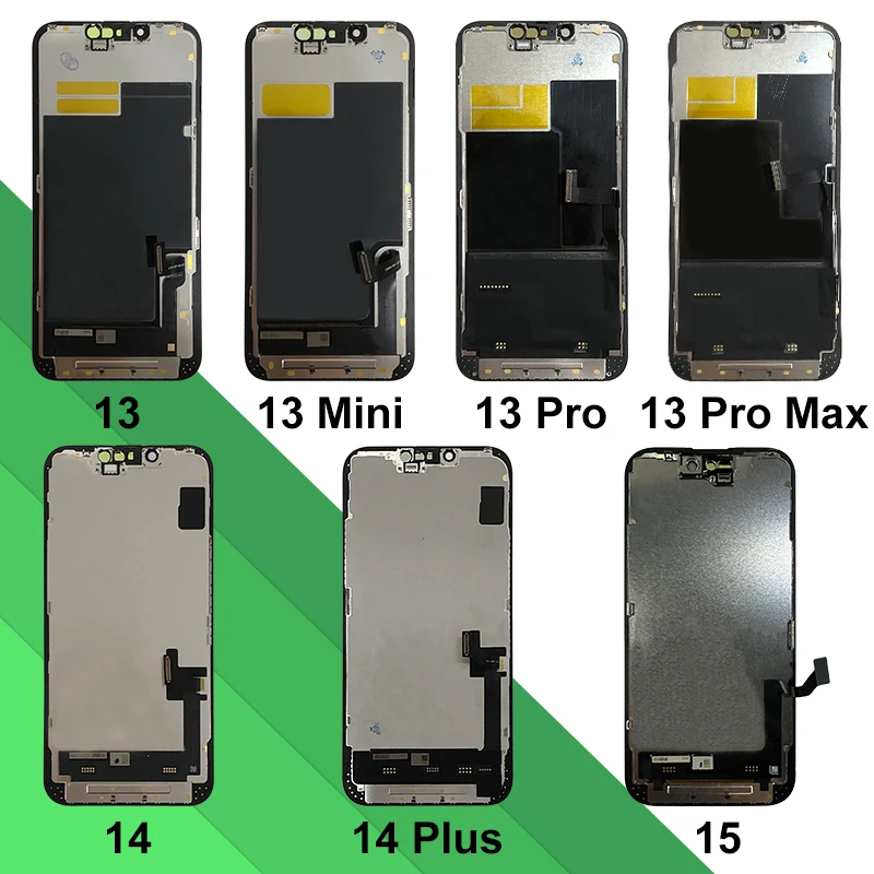 AAA + OLED dla iPhone X XR XS MAX wyświetlacz 3D ekran dotykowy Digitizer dla 11 Pro 12 Mini 13 Pro Max 14 Plus 15 części zamienne LCD