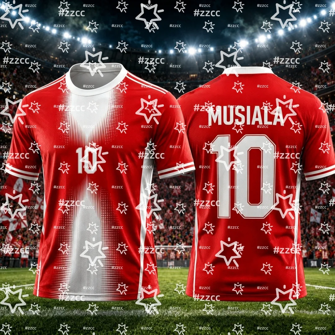 26-27 German Match Jersey Kane,Olise,Musiala Football Jersey Summer Sports Men's T-Shirt Children's Clothing Tee Y2k Woman ﻿