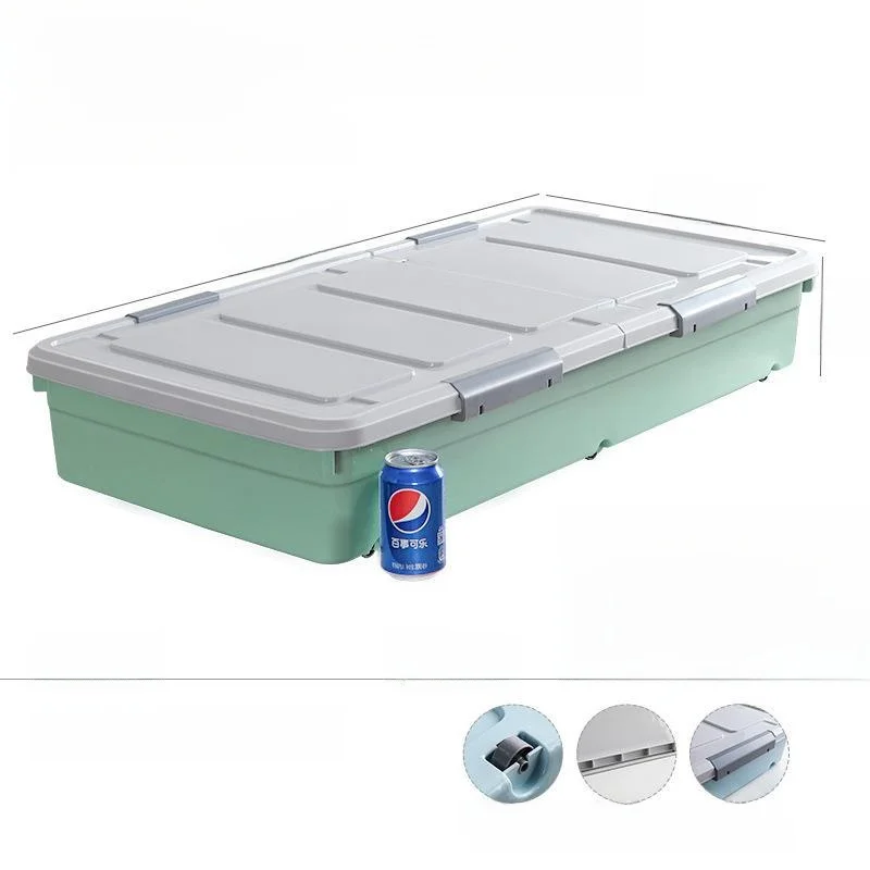 Underbed Storage Box Flat Drawer Style Home Organization Container Large Size Bed Base Storage Box Medical Kit Plastic Material image 3