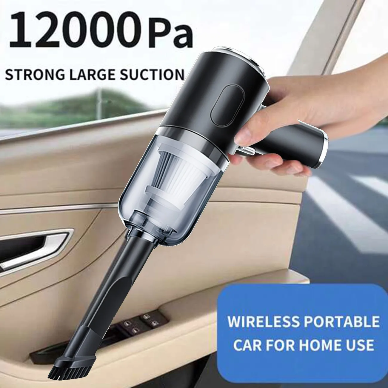 습식/건식, 브러시리스 모터, 가정용 도구, 무선 휴대용 휴대용 자동차 진공 청소기용 높은 흡입력을 갖춘 3-In-1