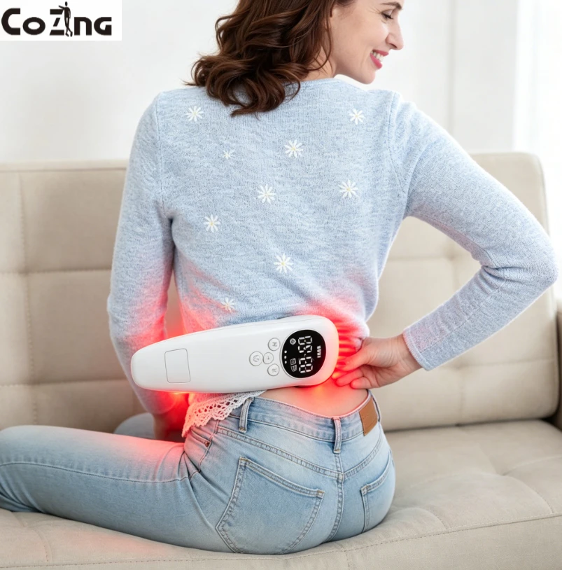 880mW Powerful Cold Laser Massager, Dual 808/650nm Relieves Deep Muscle Tension, Soothes Joint Pain, Relaxing Home Physiotherapy