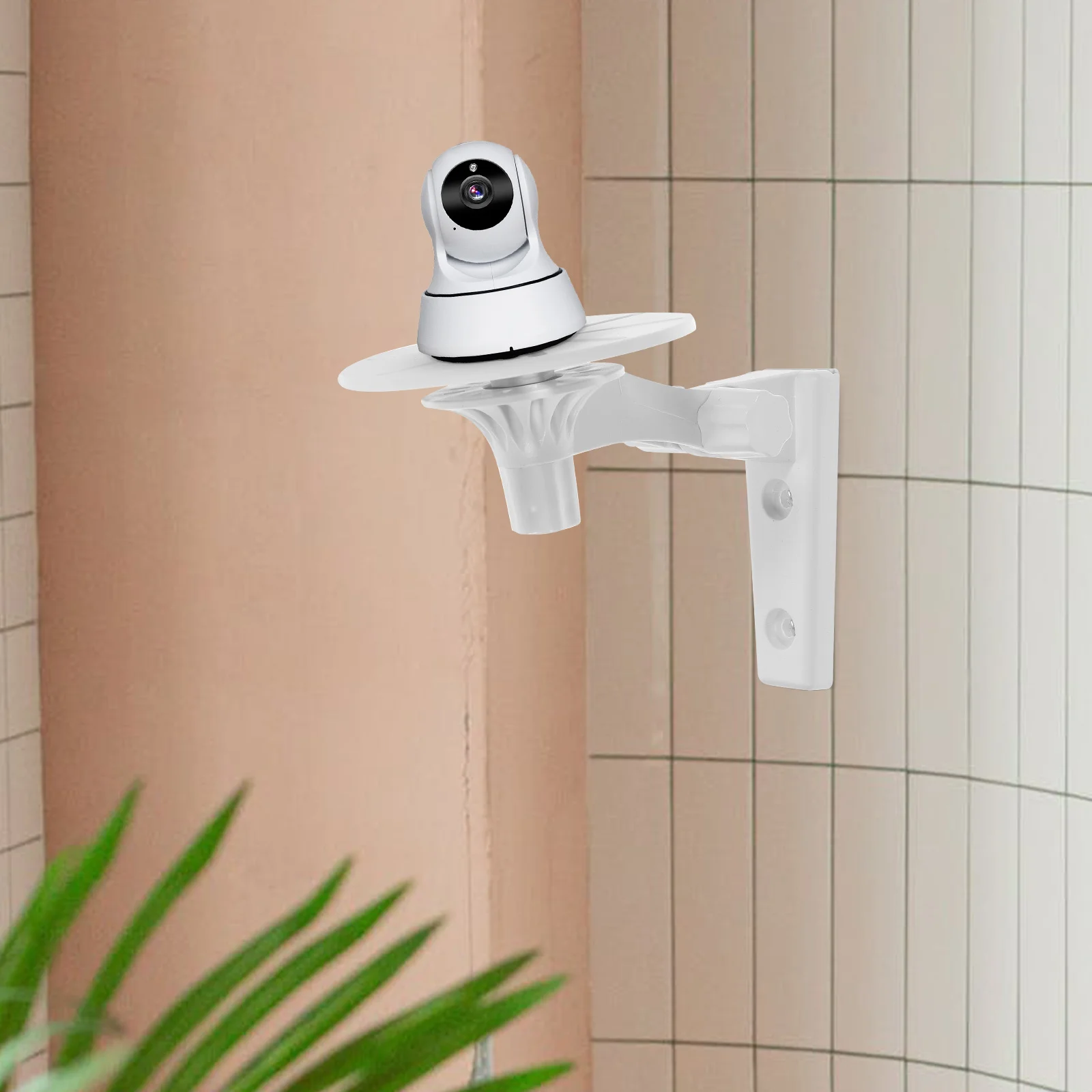 

Camera Wall Mount Rotatable Punch Free Durable ABS Bracket 360 Degree Adjustable Security Camera Rack Holder System Bracket