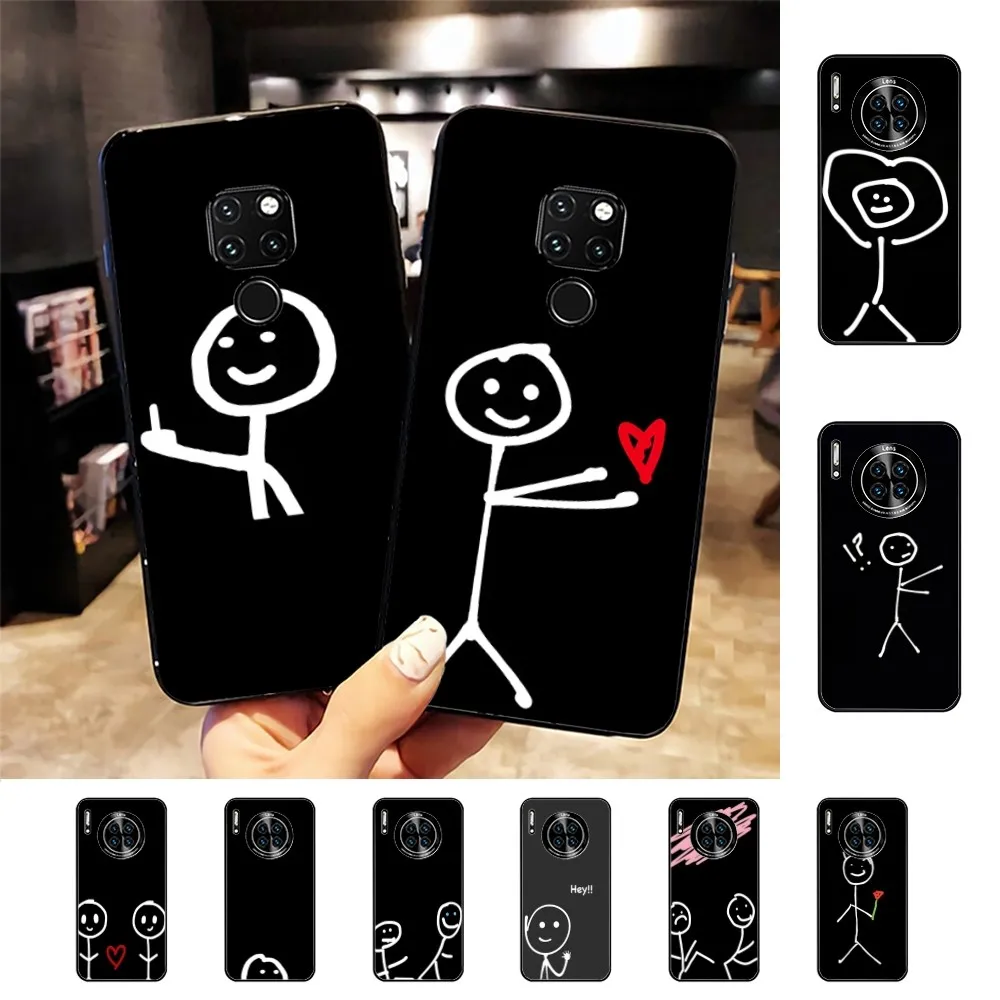 Funny Man Middle Finger Phone Case For Huawei Mate 10 20 30 40 50 lite pro Nova 3 3i 5 6 SE 7 pro 7SE