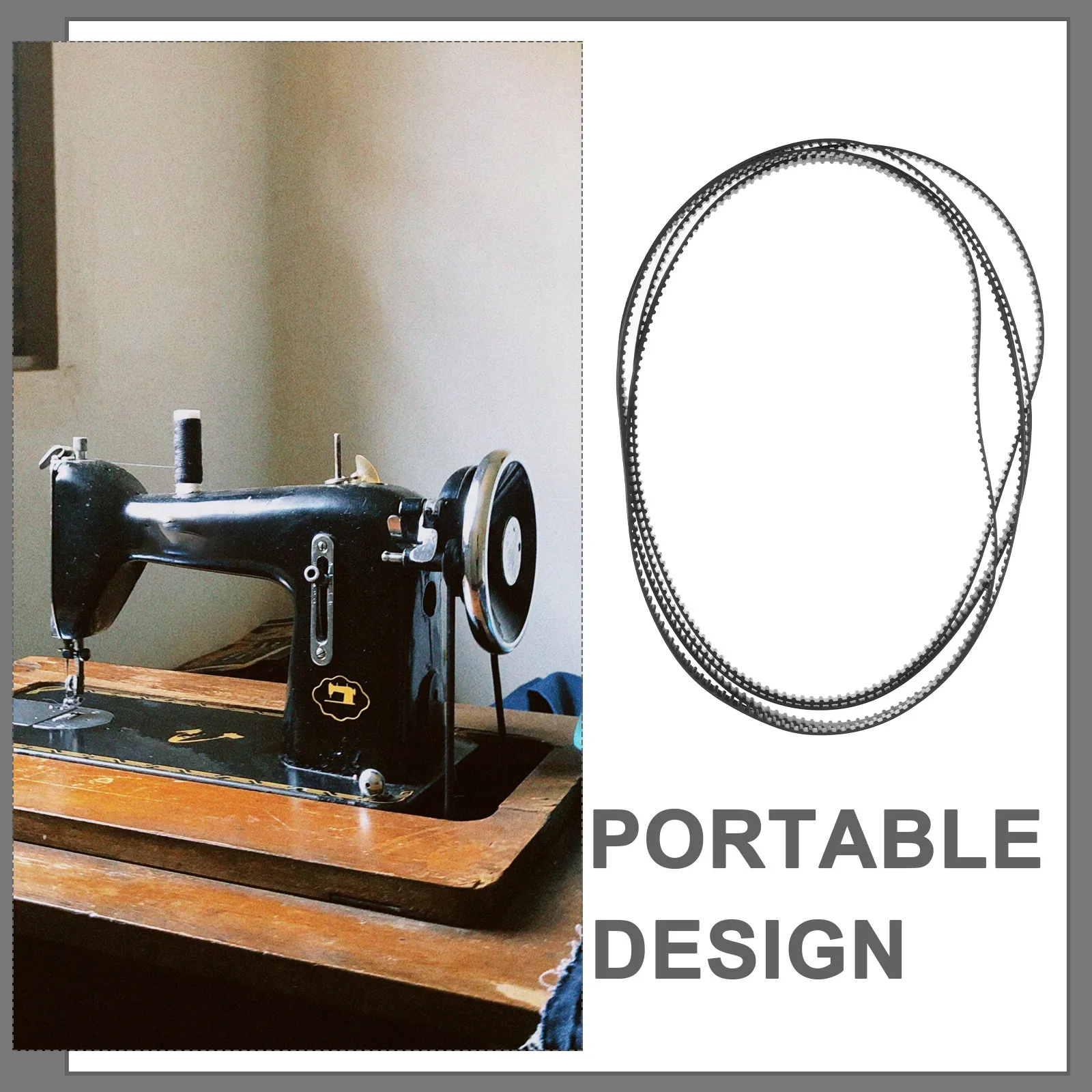 4Pcs Easy Install Sewing Machine Belt for Beginner and Professional Crafters Compatible with Home Treadle Sewing Machine Parts