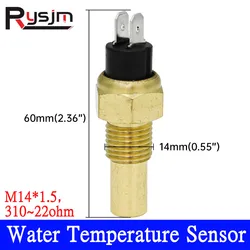 M14*1.5 M16*1.5 Thread Car Water Temperature Sensor 301-22ohm With Alarm Temperature Sensor For Boat Marine 12/24V