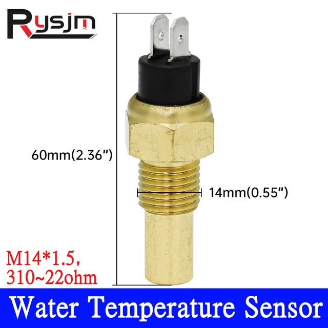 M14 * 1,5 M16 * 1,5 Gwint Samochodowy czujnik temperatury wody 301-22ohm z alarmowym czujnikiem temperatury do łodzi Marine 12/24V