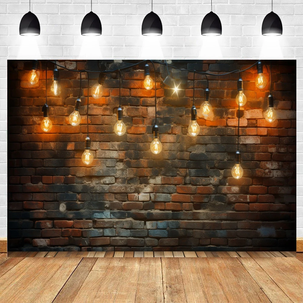 Wooden Board Flower Photography Backdrop Wood Brick Wall Wedding Bridal Shower Baby Birthday Party Decor Background Photo Studio