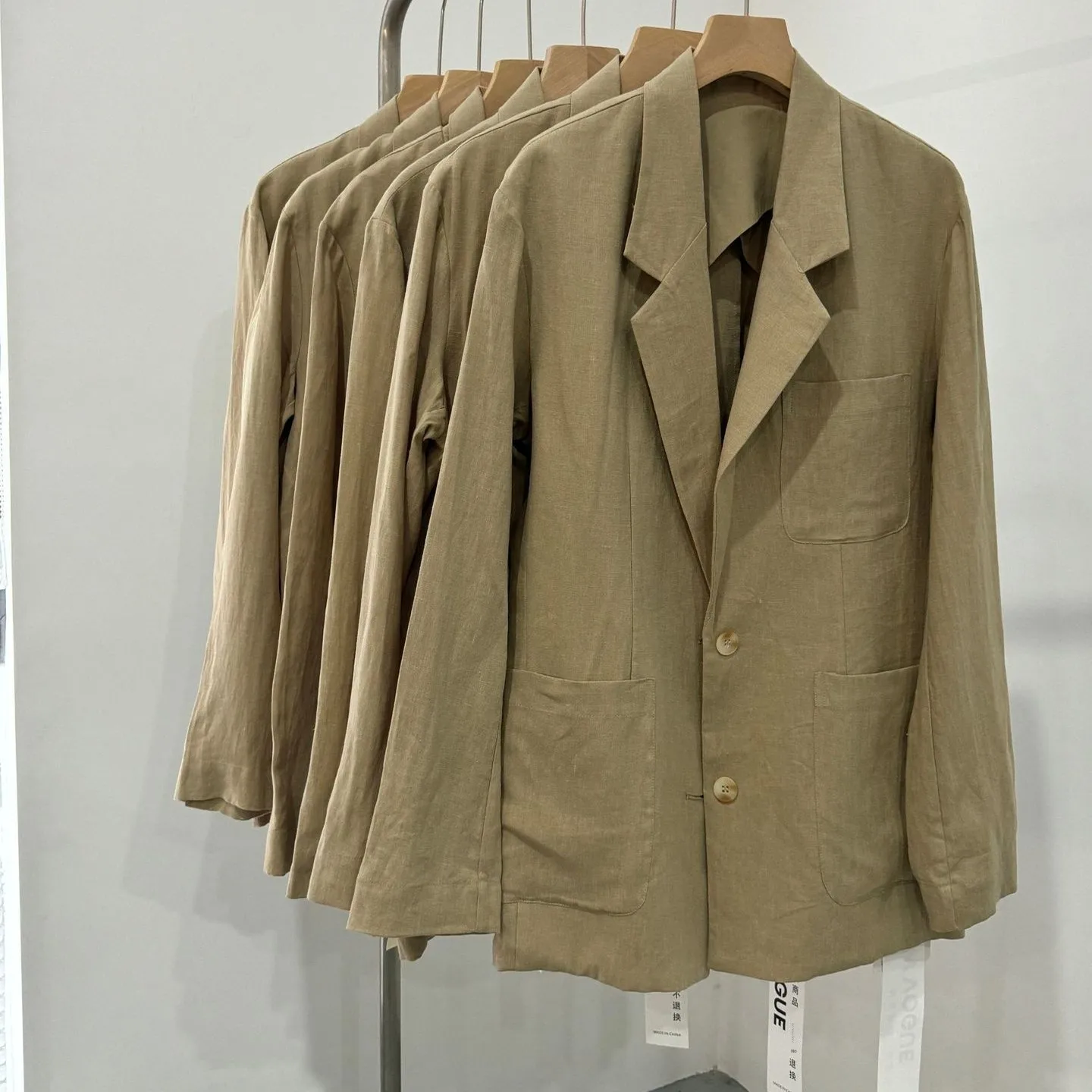 

Ретро-костюм из тонкого льна для женщин: летний, свободный, повседневный, для работы, однотонный, с длинными рукавами, на пуговицах, деловой повседневный стиль