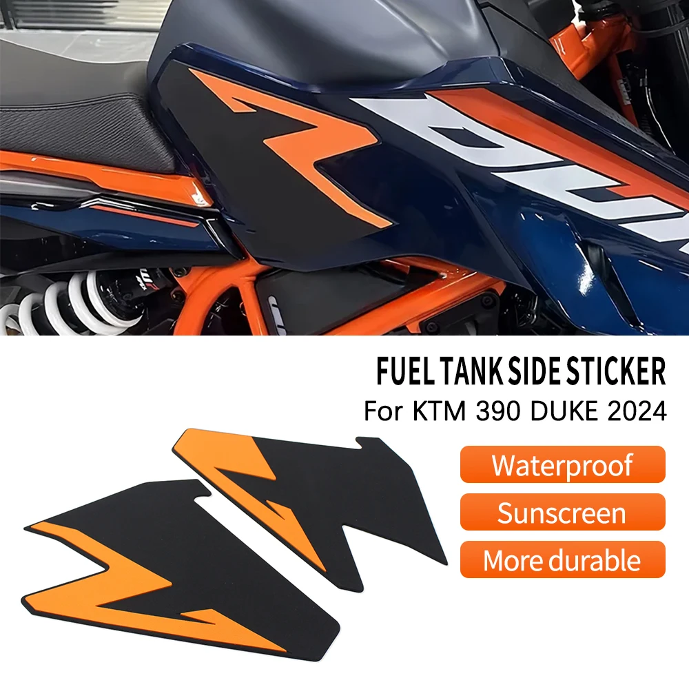 

Motor Retro Cafe Racer Gas Fuel Tank Sticker Protector Sheath Knee Tank Pad Grip Decal For For KTM 390 Duke 2024