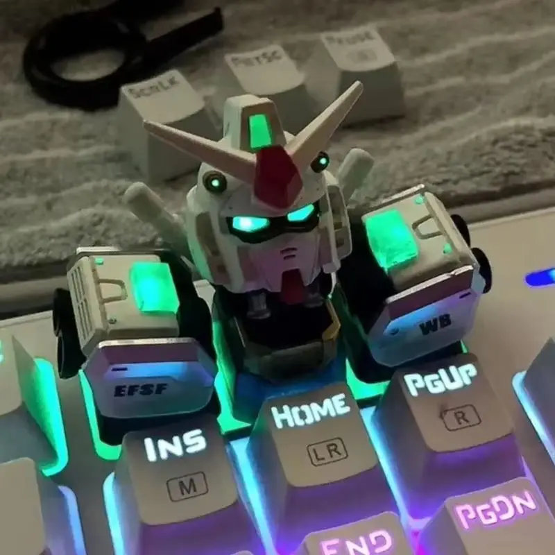 gundam-keycap-clavier-mecanique-attaques-gaoda-triple-keycap-3d-creatif-keycap-collection-personnalisation-anime-environnements