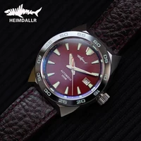 Heimdallr Monster Diver reloj para hombre, esfera azul escarcha, cristal de zafiro, NH35, mecánico automático, resistente al agua, 200m, luminoso completo