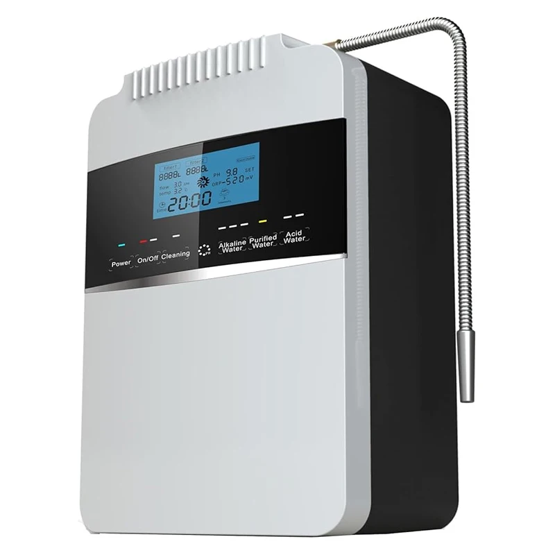 Kangen Water Alkaline PH Water المؤين فلتر مياه الهيدروجين مع 8 أطباق pH 2.5-11.2 مياه قلوية وحمضية #6