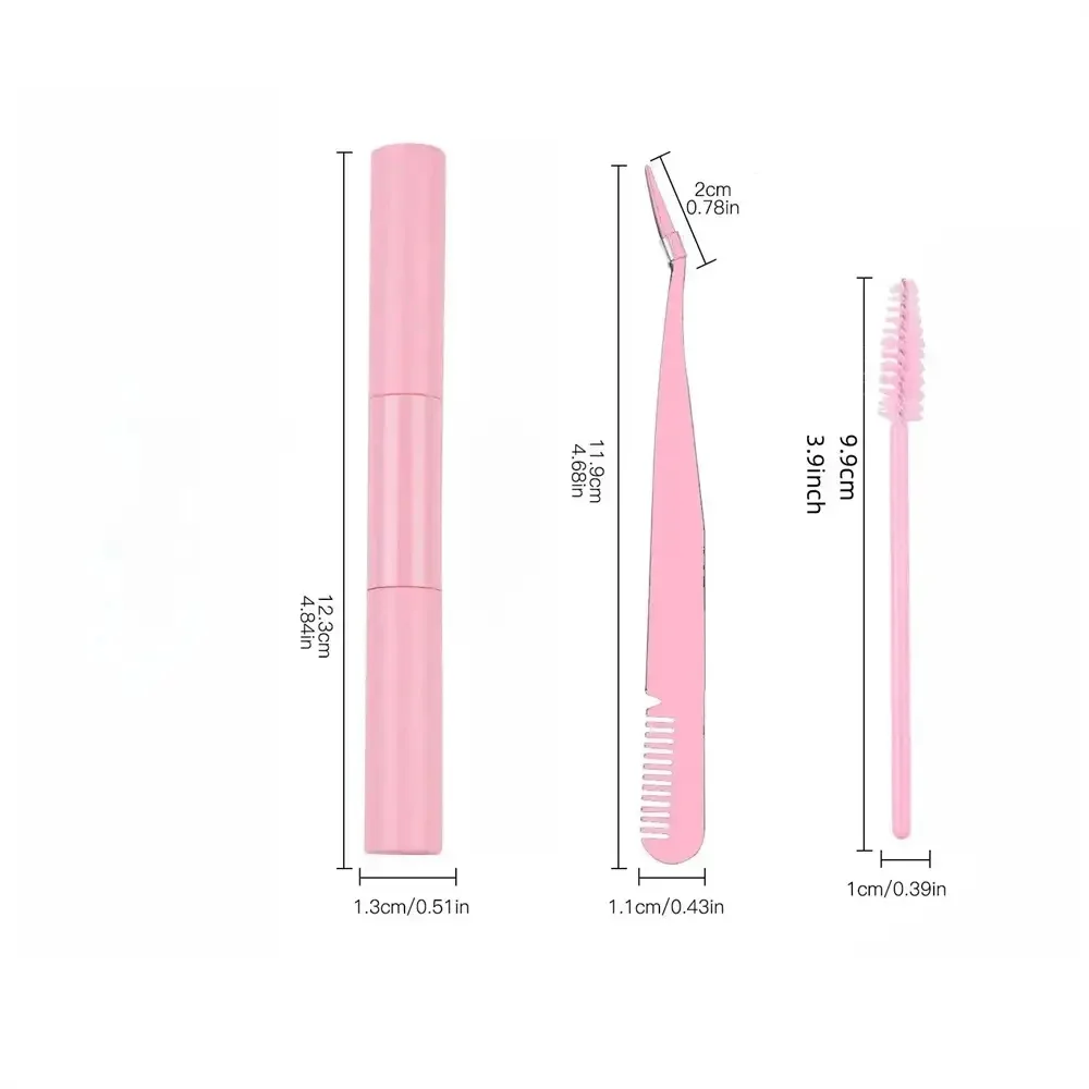 Kit de cluster de cílios de 280 peças: cílios individuais para uma mistura natural, macia e confortável (30D + 40D), inclui cola para cílios e pinça