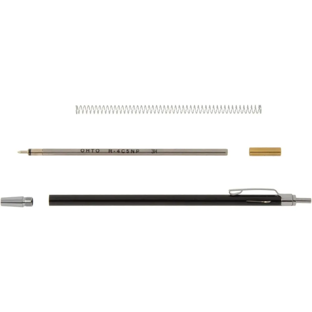 Japonia OHTO TL01 Mini Metalowy Długopis Kulkowy 0.7mm Automatycznie Wysuwany Czarny Długopis na Bazie Olejowej Do Pisania Biuro Podróż Prezent — zdjęcie produktu 4