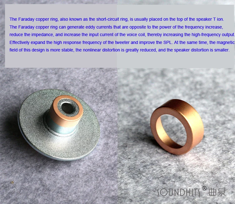 Altoparlante 2 pz/3 inc full range woofer altoparlante hi-fi tweeter bass midrange proiettile in alluminio testa del bacino trasduttore corno 4 ~ 8 Ohm 20W