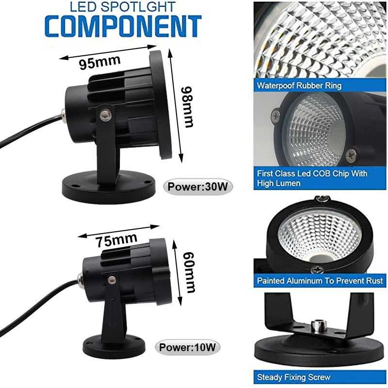 لطيفة 40nm UV LED مصباح مع 1.5 متر التبديل سلك التوصيل ل الأشعة فوق البنفسجية علاج هلام مسمار SLA DLP طابعة ثلاثية الأبعاد 10 واط 30 واط المحمولة الأشعة فوق البنفسجية علاج #6