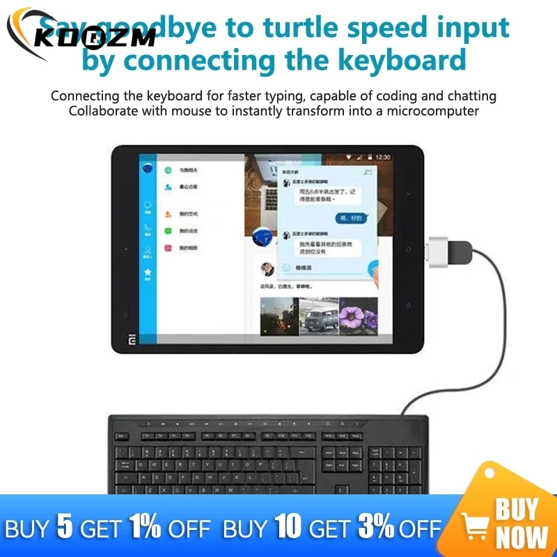 1PC Micro USB OTG Cable Adapter For Xiaomi Redmi Note 5 Micro USB Connector For S6 Tablet Android USB 2.0 OTG Adapter