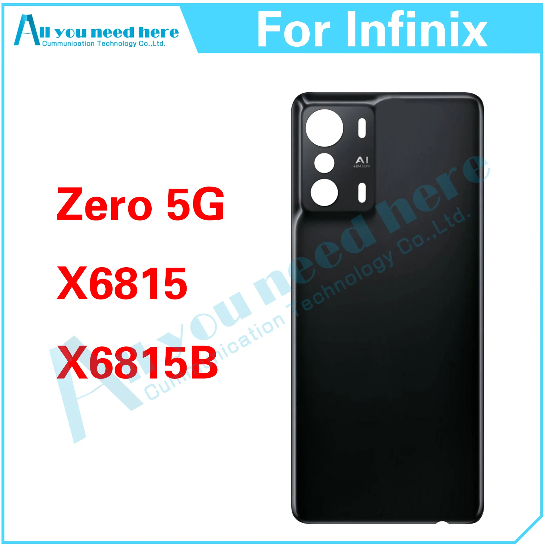 

10PCS For Infinix Zero 5G X6815 X6815B Zero5G Rear Case Battery Back Cover Door Housing Repair Parts Replacement