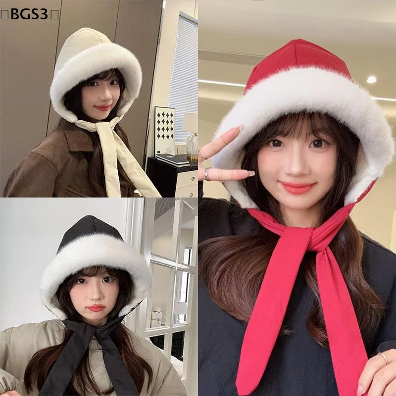 

Корейская модная теплая шапка с ремешком, защитная шапка для ушей, утолщенная панама с флисовой подкладкой, повседневная универсальная кепка с клапаном для ушей, сумка через плечо