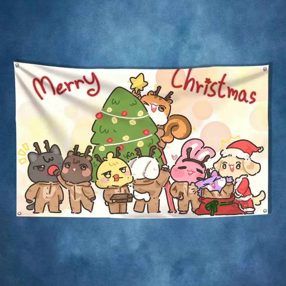 

Cartoon A-ANITEEZS-S Cute Flag Tapestry Banner For Bedroom Outdoor Living Room Restaurant Bar Wall Decor Party