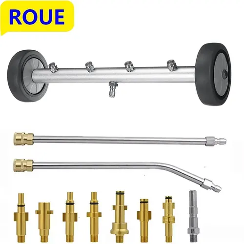 Imagen 1 del producto Limpiador de chasis, escoba de agua, lavado de Chasis de coche para Karcher/Parkside/Black Decker, lava la parte inferior de las boquillas de lavado del coche