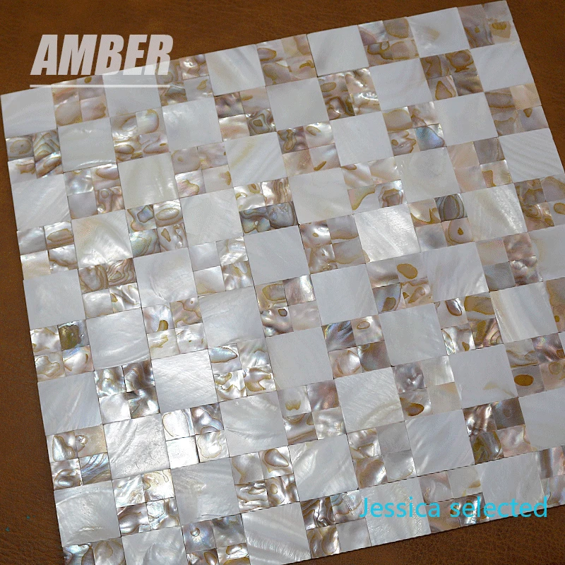 shell mosaic mother of pearl natural  kitchen backsplash wallpaper tile bathroom background shower decorative wall tiles sheet