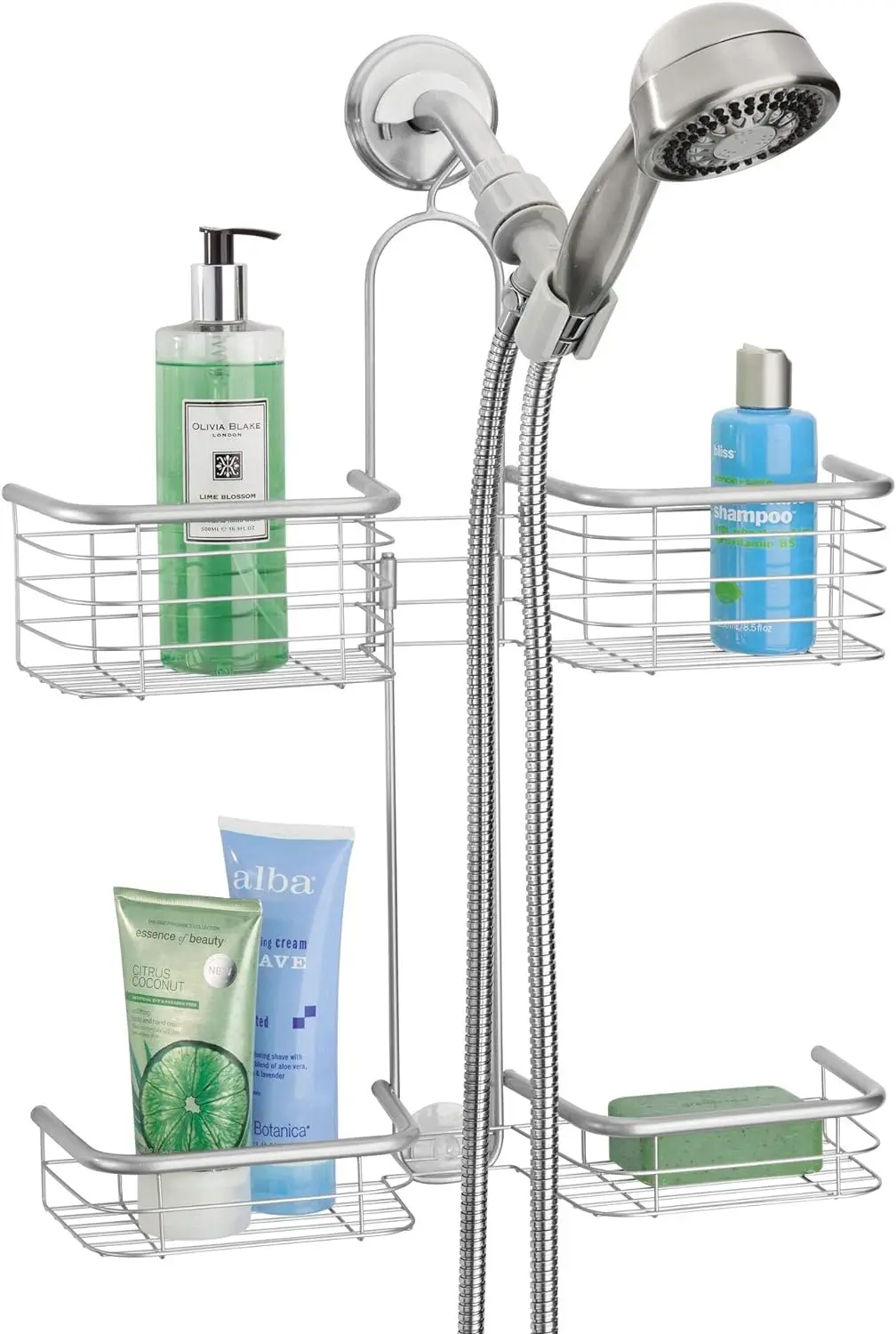 iDesign Forma Shower Caddy, Satin: Secure and Stylish Bathroom Storage