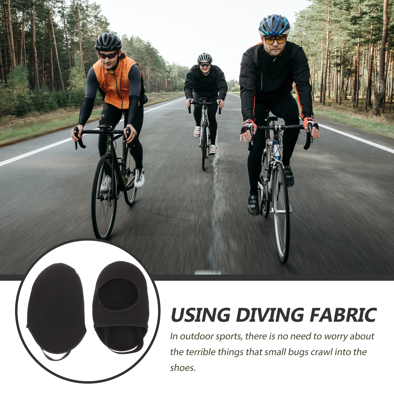 

1Pair Bike Riding Overshoes Warm Windproof Cycling Toe Covers Dirt Dust Proof Non-Slip Protection for Cycling Outdoor Sports