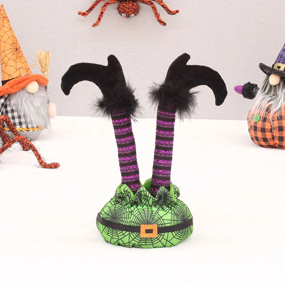 

2Pcs Striped st Halloween Legs Decoration Elf Legs Durable Safe Halloween Decorations Home Office Party Supplies Toy