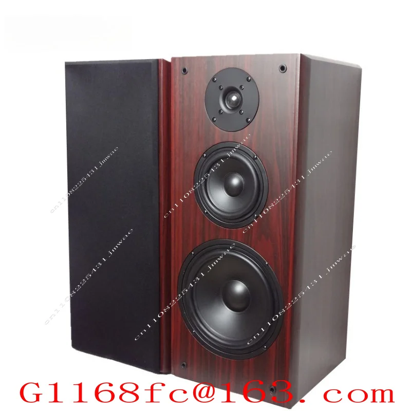 8-Inch High, Medium and Low Three-way Frequency Bookshelf Hifi Speaker, Wooden 7-euro Passive Speaker, Floor-to-ceiling Speaker