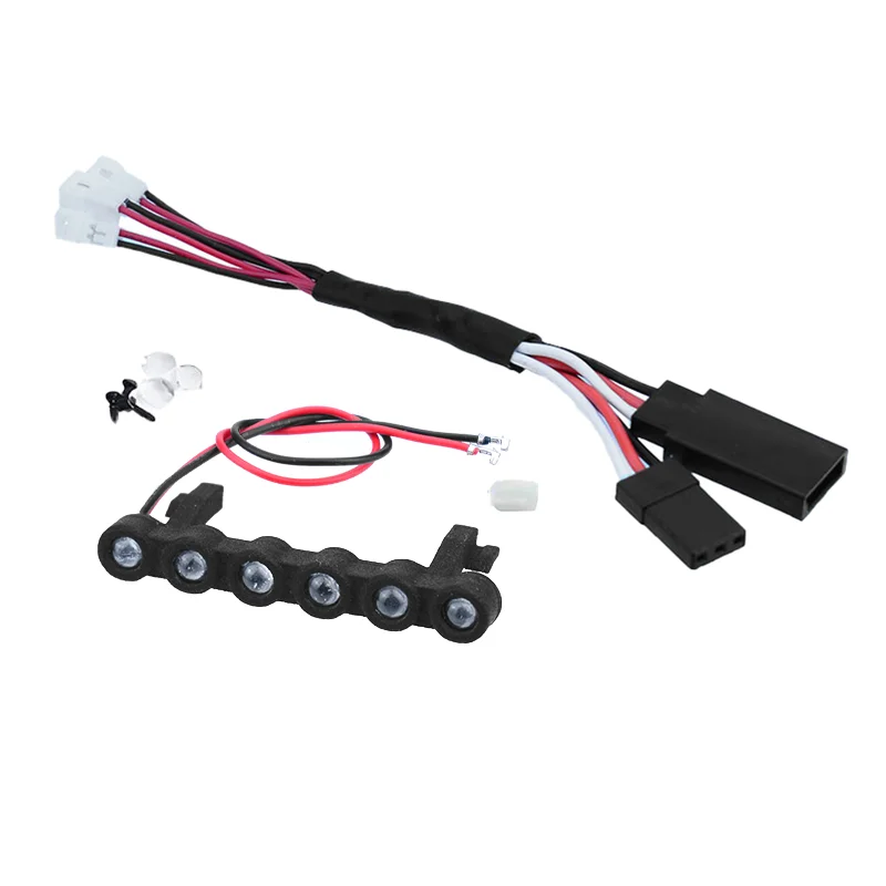 LED Roof Yellow/white Spotlights for 1/30 RC Crawler Car SCX30 Bronco Accessories