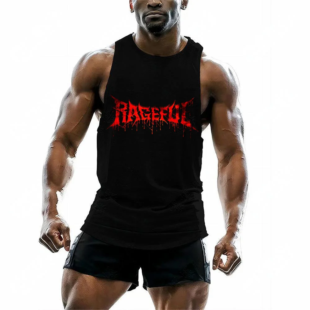 

Outdoor street hip hop chic alphabet print summer men's crew-neck comfortable breathable quick-drying sleeveless vest tops