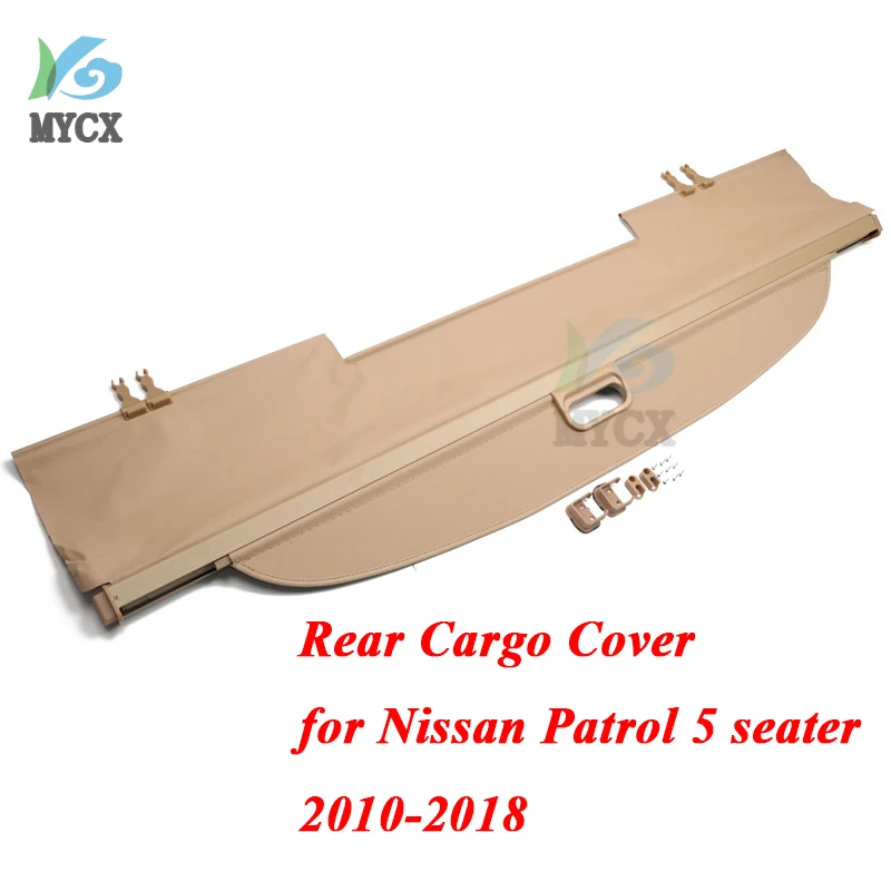 Rear Cargo Cover For Nissan Patrol Y62 5 Seater 2010-18 Privacy Trunk Screen Security Shield Shade High Quality Auto Accessories