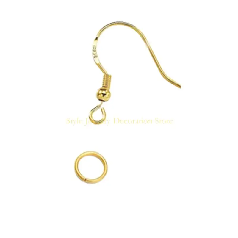 قالب عيد الميلاد من السيليكون بدرجة الغذاء D46E مع خطافات أذن من الخرز لصنع المجوهرات #4