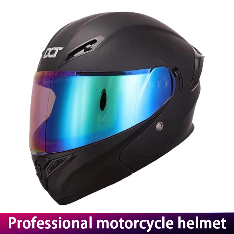 

Clamshell Dual Lens Motorcycle Helmet Safety Downhill Flip Up Helmets Professional Motocross Racing Full Face Casco Moto